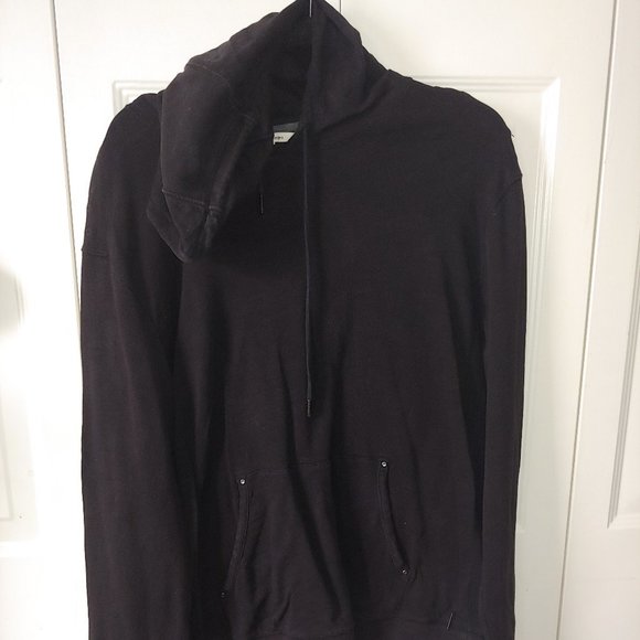 Calvin Wool Hoodie Sweater Size Medium  Pull String and Button Up - Picture 2 of 8